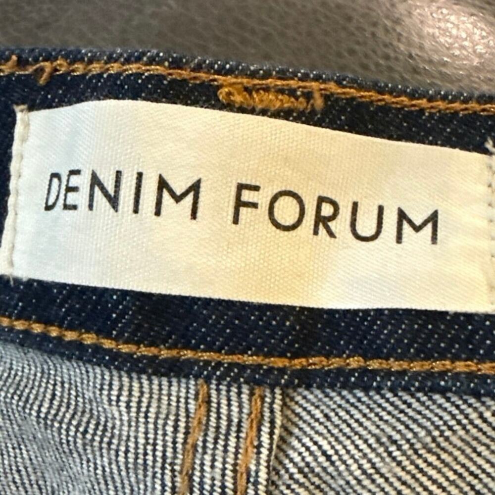 DENIM FORUM Jeans Womens Blue Denim The Yoko High Rise Slim  Cotton 31/28L - Picture 4 of 4